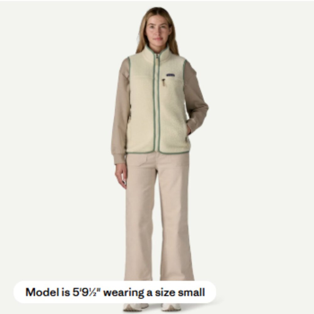 PATAGONIA W's Retro Pile Fleece Vest Size S - NWT - Picture 5 of 6
